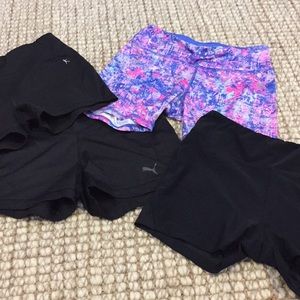 4 pairs workout shorts
